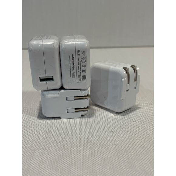 4 brand new 12W USB power adapter Apple A1401 wall charger block - Picture 1 of 1